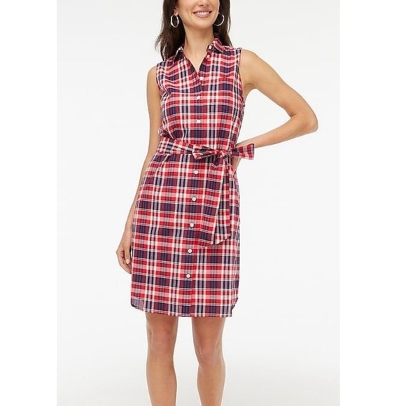 J. Crew Plaid Button Down Dress - Picture 3 of 10